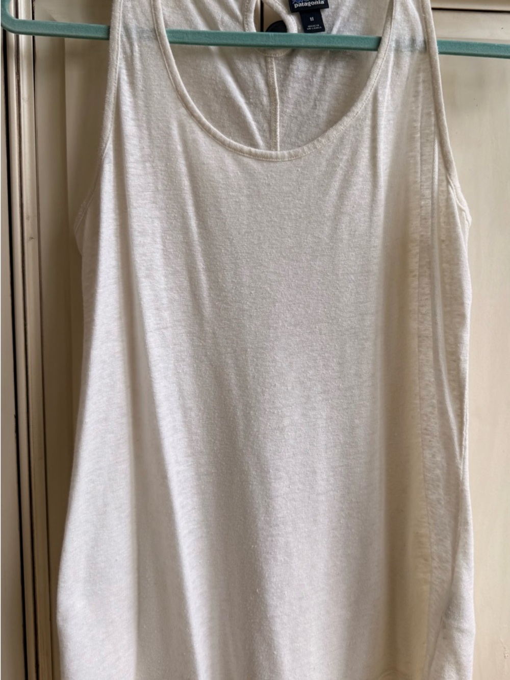Patagonia Cream Scoop Neck Tank Top